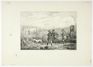 Caçadoras de Emile Jean Horace Vernet