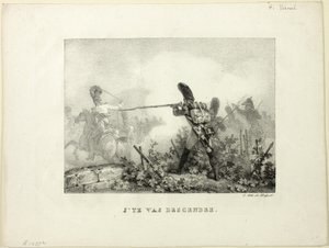 eu vou te derrubar de Emile Jean Horace Vernet