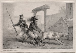 Marotos, esperem rápido. de Emile Jean Horace Vernet