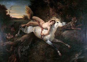 Mazeppa e os lobos, 1826.