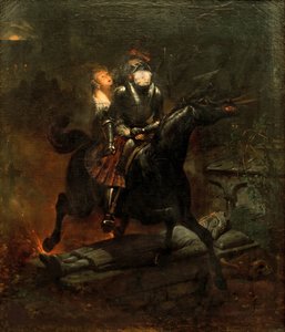 A Balada de Lenora, 1839. de Emile Jean Horace Vernet