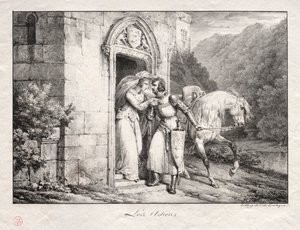 As despedidas. de Emile Jean Horace Vernet