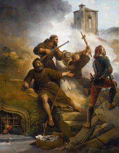O Primeiro Cerco de Saragoça, 1819. de Emile Jean Horace Vernet