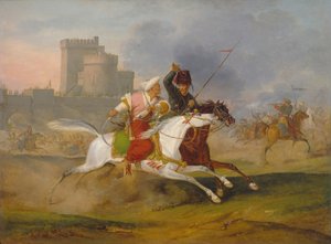 Turk e cossaco, 1809 de Emile Jean Horace Vernet