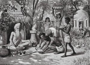 Um Eremita em Tempos de Além-Tempo (litografia) de Horace van Ruith