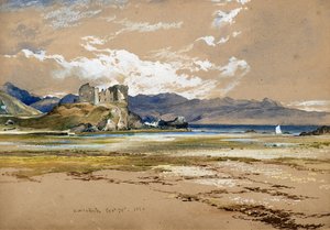 Knock Castle, Skye, c.1834 (aquarela)