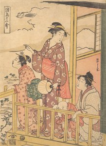 Uma Ave de Cauda Longa Onagadori, da série Doze Aves Sortidas Shocho junikin..., ca. 1791. de Hosoda Eishi