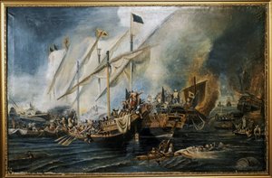OTTOMAN EMPIRE: Batalha de Preveza de Hovhannes Umed Behzad