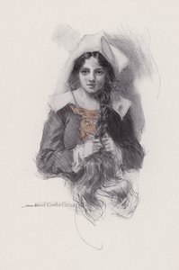 Ilustração para Evangelina, A Tale of Arcadie, de Henry Wadsworth Longfellow (litho) de Howard Chandler (after) Christy