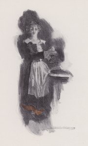 Ilustração para Evangelina, A Tale of Arcadie, de Henry Wadsworth Longfellow (litho) de Howard Chandler (after) Christy