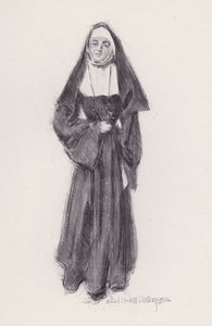 Ilustração para Evangelina, A Tale of Arcadie, de Henry Wadsworth Longfellow (litho)