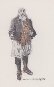 Ilustração para Evangelina, A Tale of Arcadie, de Henry Wadsworth Longfellow (litho) de Howard Chandler (after) Christy