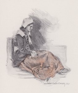 Ilustração para Evangelina, A Tale of Arcadie, de Henry Wadsworth Longfellow (litho)