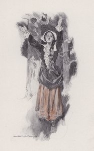 Ilustração para Evangelina, A Tale of Arcadie, de Henry Wadsworth Longfellow (litho)