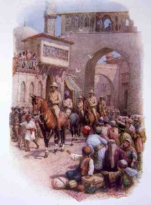 Lord Allenby Entrando em Jerusalém através da Porta de Jaffa de Howard Davie