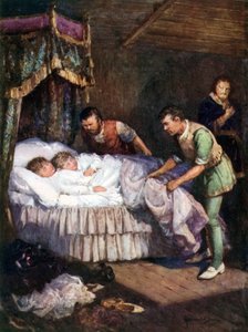 O assassinato dos Príncipes na Torre (lito colorido) de Howard Davie