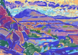 Terra e Luz, Sedona (arte de computador)