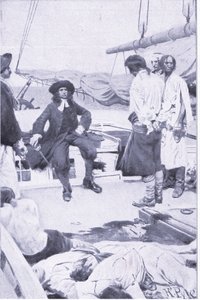 Coronel Brett e o pirata, de Howard Pyles Livro dos Piratas publicado por Harper & Bros, 1921 de Howard Pyle