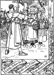 Ilustração do livro As alegres aventuras de Robin Hood, de Howard Pyle, 1883. de Howard Pyle