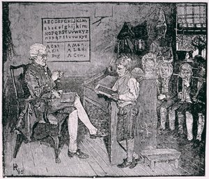 Old-Time School, na Pensilvânia, da Harper&39;s Magazine, 1881 de Howard Pyle