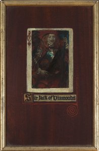 Sir Jack of Diamonds (óleo no painel) de Howard Pyle