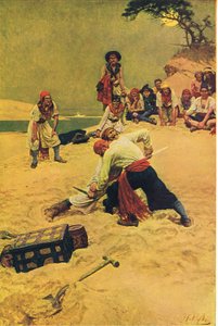 Quem será o capitão do livro Howard Pyles of Pirates publicado por Harper & Bros, 1921 de Howard Pyle