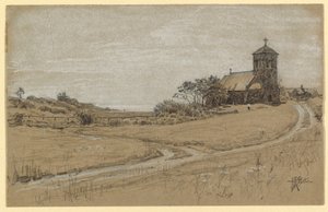 Desenho, Paisagem, 1880-90 de Howard Russell Butler