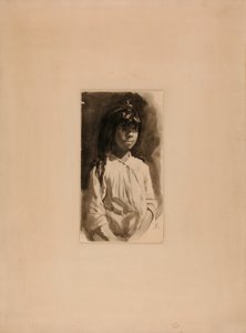 Cabeça de uma rapariga Mesdado de Howard Russell Butler