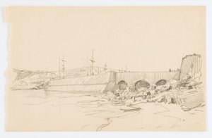 Sem título (Cais e praia) de Howard Russell Butler