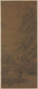 Montanhas de verão depois de Dong Yuan [ativo sobre o anúncio 937-975], 1290-1354. de Huang Gongwang