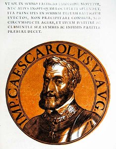 Retrato medalhão de Carlos V, Santo Imperador Romano