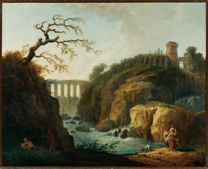 Paysage avec aqueduc et torrent - Paisagem com aqueduto e torrente ...