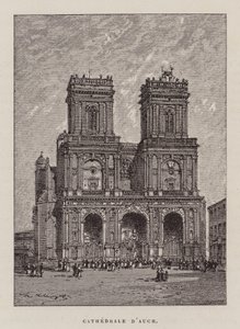 Catedral de Auch (gravura) de Hubert Clerget