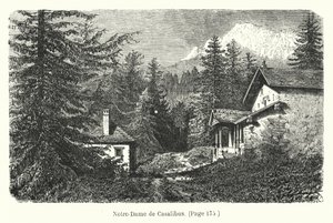 Ilustração para Les Deux Robinsons de la Grande-Chartreuse (gravura) de Hubert Clerget