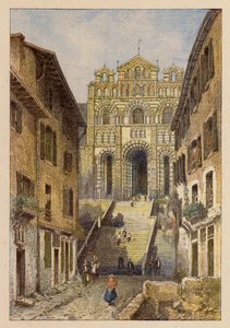 Notre-Dame de France, Au Puy (litografia a cores) de Hubert Clerget