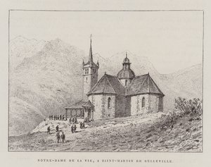Notre-Dame De La Vie, A Saint-Martin De Belleville (gravura) de Hubert Clerget