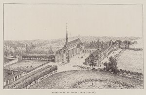 Notre-Dame de Livry, estado atual (gravura) de Hubert Clerget