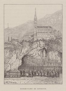 Notre-Dame de Lourdes (gravura) de Hubert Clerget