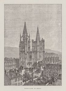 Notre-Dame de Mende (gravura) de Hubert Clerget