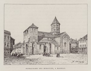 Notre-Dame Des Miracles, A Mauriac (gravura) de Hubert Clerget