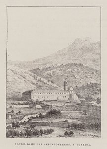 Notre-Dame Des Sept-Douleurs, A Corbara (gravura) de Hubert Clerget