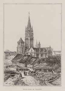 Notre-Dame Du Folgoet (gravura) de Hubert Clerget