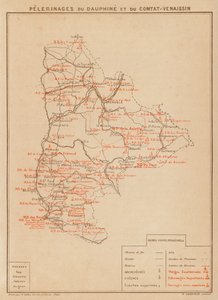 Pelerinages du Dauphine et du Comtat-Venaissin (litografia a cores) de Hubert Clerget