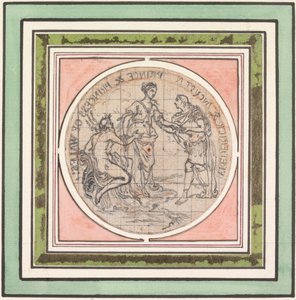 Design para uma Medalha: Frederick e Augusta, Príncipe e Princesa de Gales