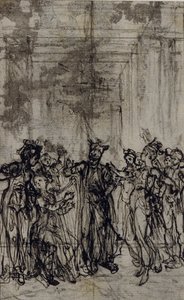 Estudo para vinheta em "Contes Moraux" de Jean François Marmontel