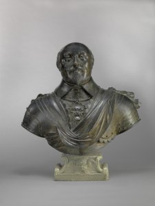 Robert Bertie (1582-1642) 1.º conde de Lindsey, c.1640 (bronze) de Hubert Le Sueur