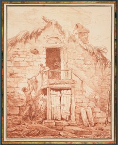 Uma casa de campo de pedra de Hubert Robert
