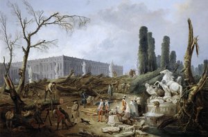 Bosque dos Banhos de Apolo de Hubert Robert
