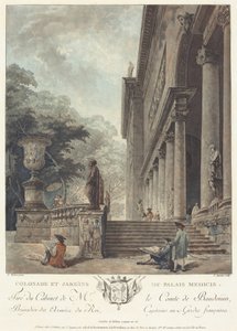 Colunata e Jardins do Palácio dos Médici (Colonnade and Gardens of the Medici Palace) de Hubert Robert