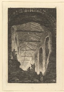 Galeria de antiguidades, ca. 1763-65. de Hubert Robert